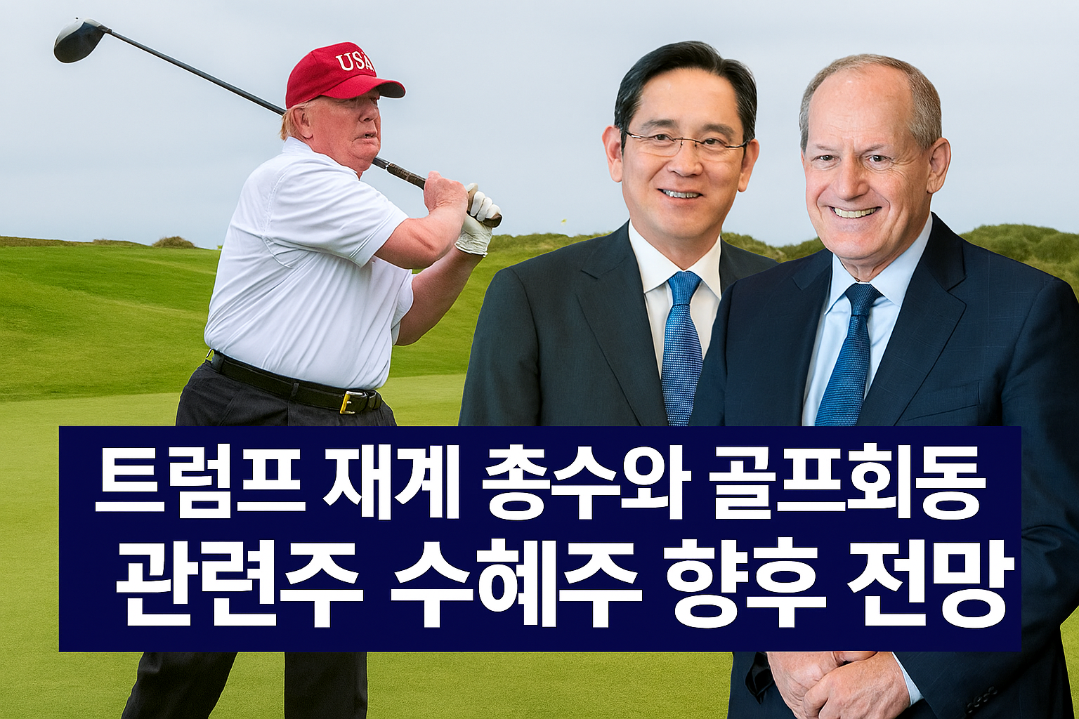 트럼프 재계 총수와 골프회동, 참석자, 관련주, 수혜주, 향후 전망
