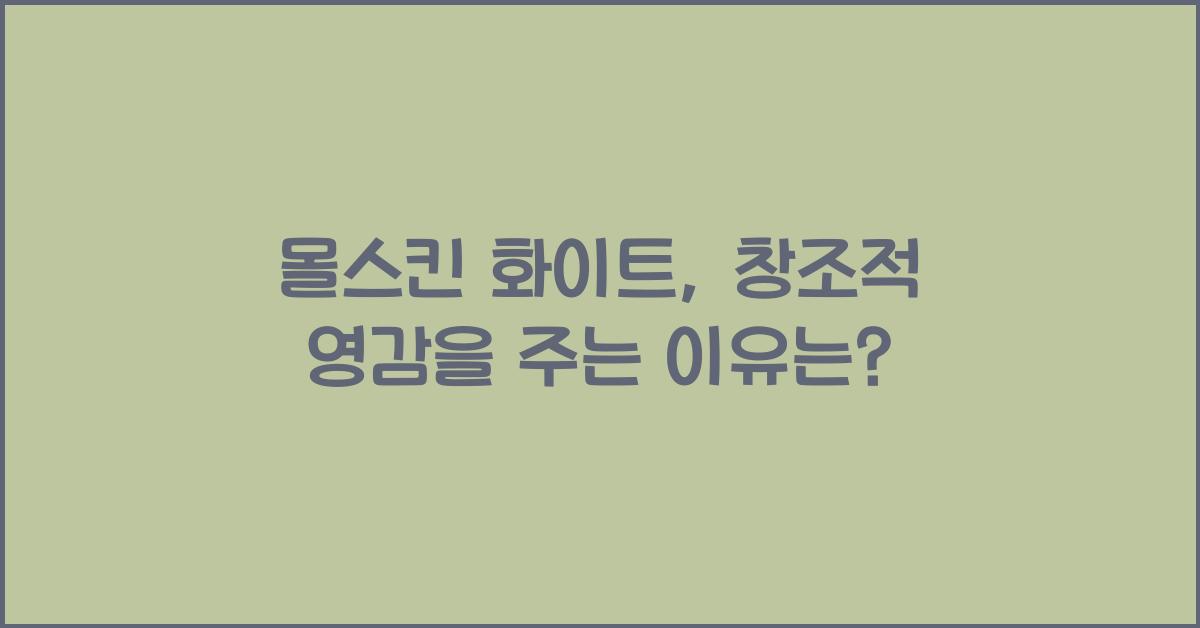 몰스킨 화이트