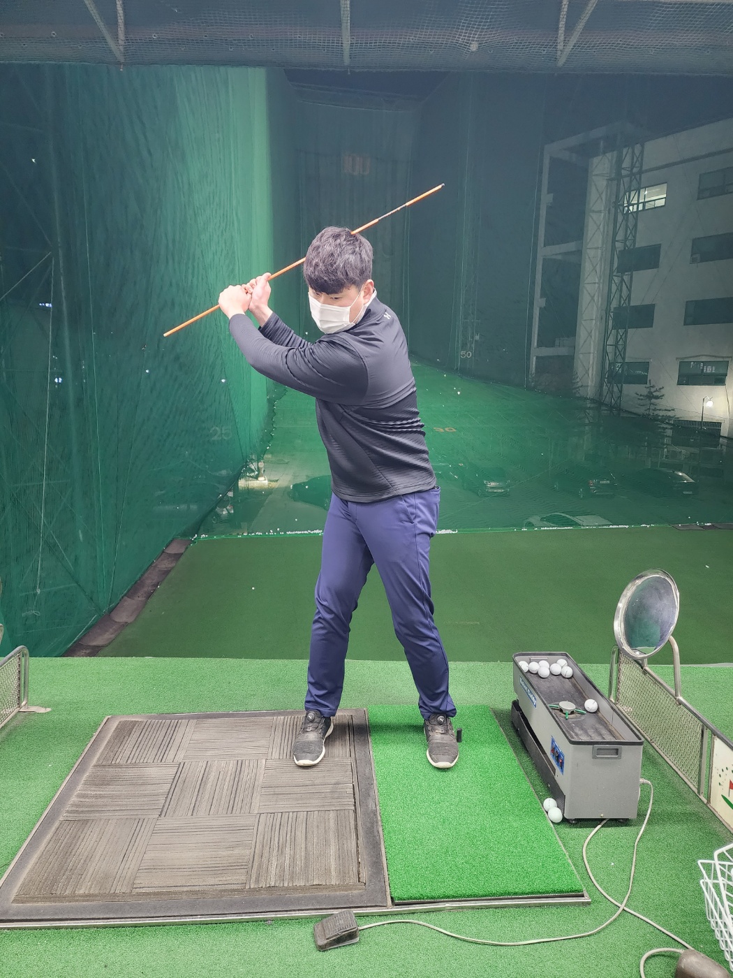 골프 백스윙 탑 모양