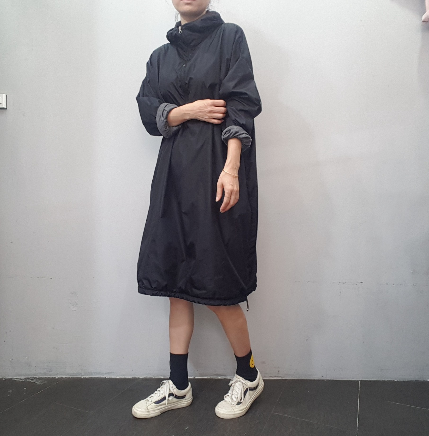 리버젠 후드 워싱 원피스