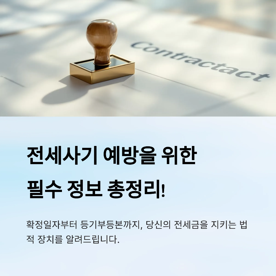 전세사기 예방을 위한 필수정보 총정리