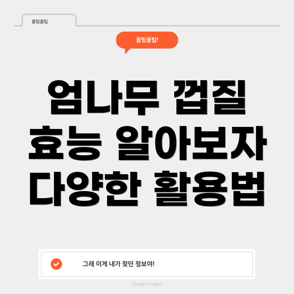 엄나무 껍질 효능