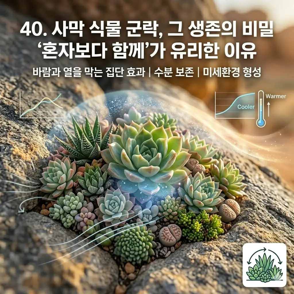 사막 식물 군락은 왜 서로 가까이 모여 자랄까요