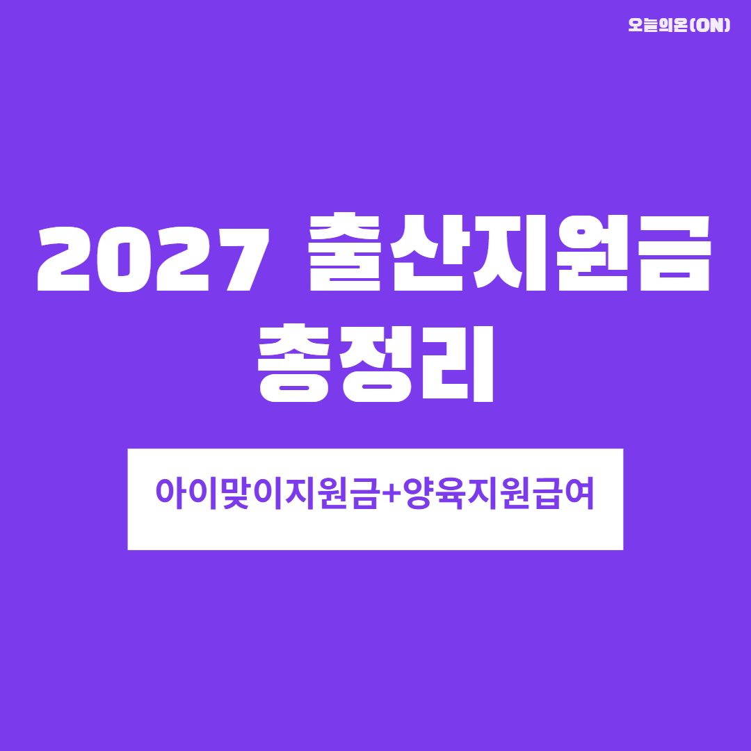 아이맞이지원금,출산지원금