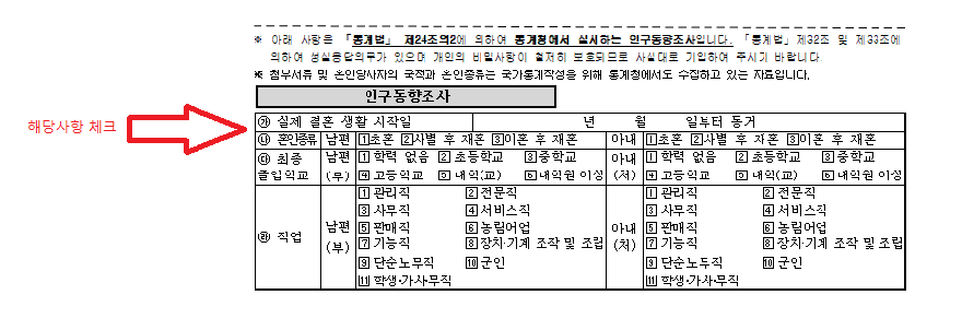 대구 달서구청 혼인신고양식 &amp; 작성법