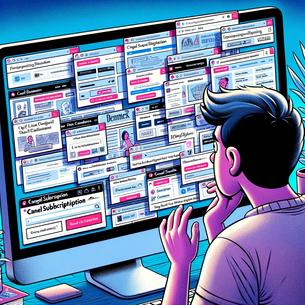 근데 구독 취소를 어디서 하지?