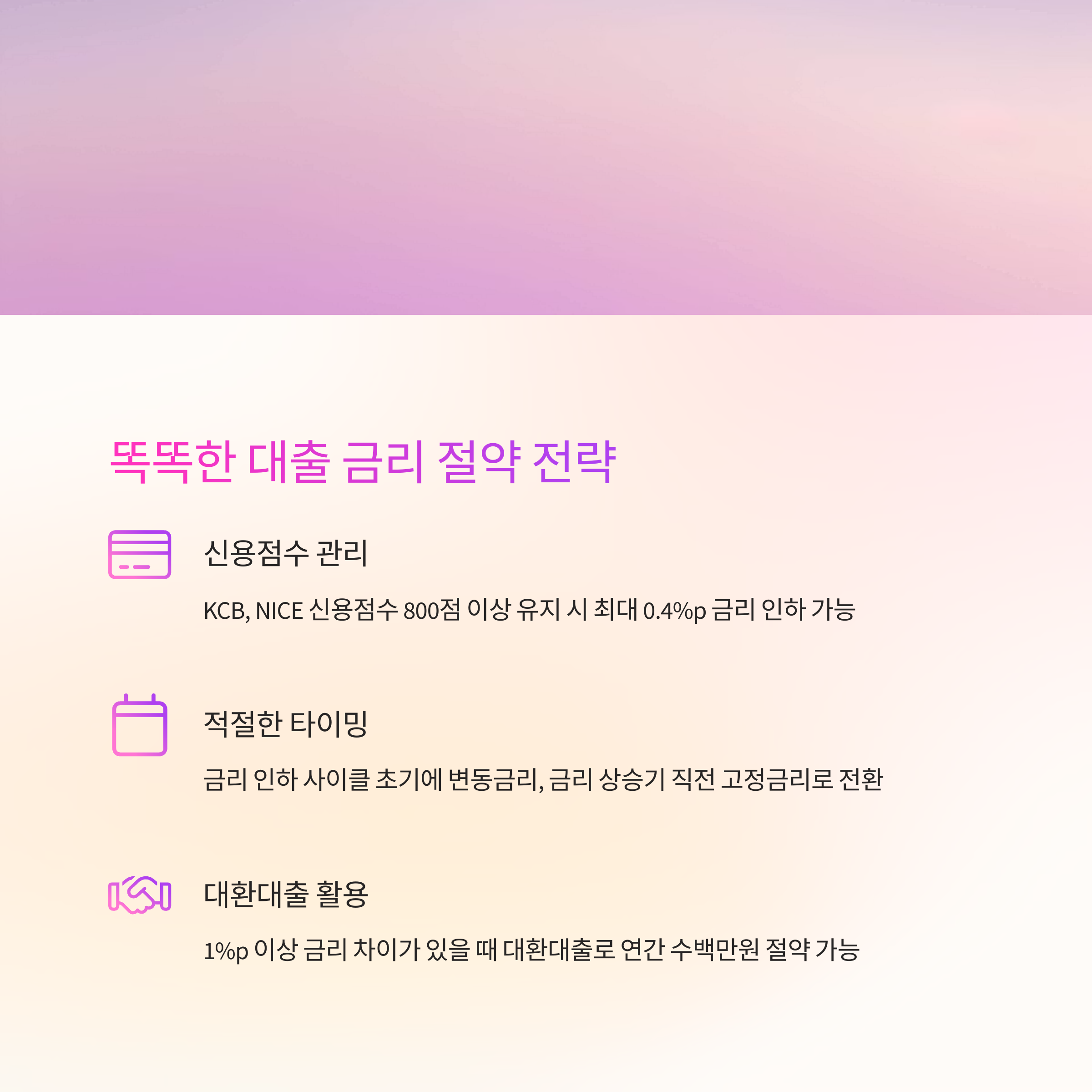 은행별 주택담보대출 비교