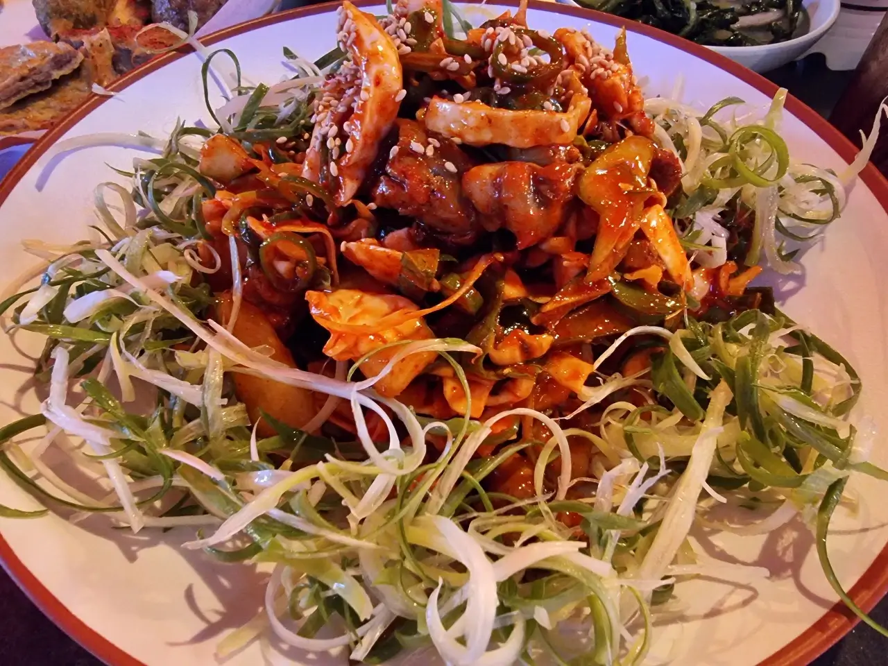 골뱅이가 엄청 커요