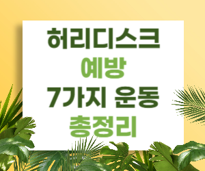 허리디스크 예방을 위한 7가지 운동 총정리