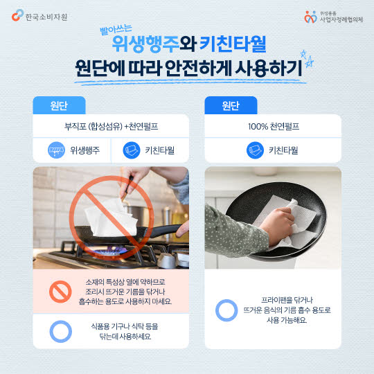 키친타월 vs 행주