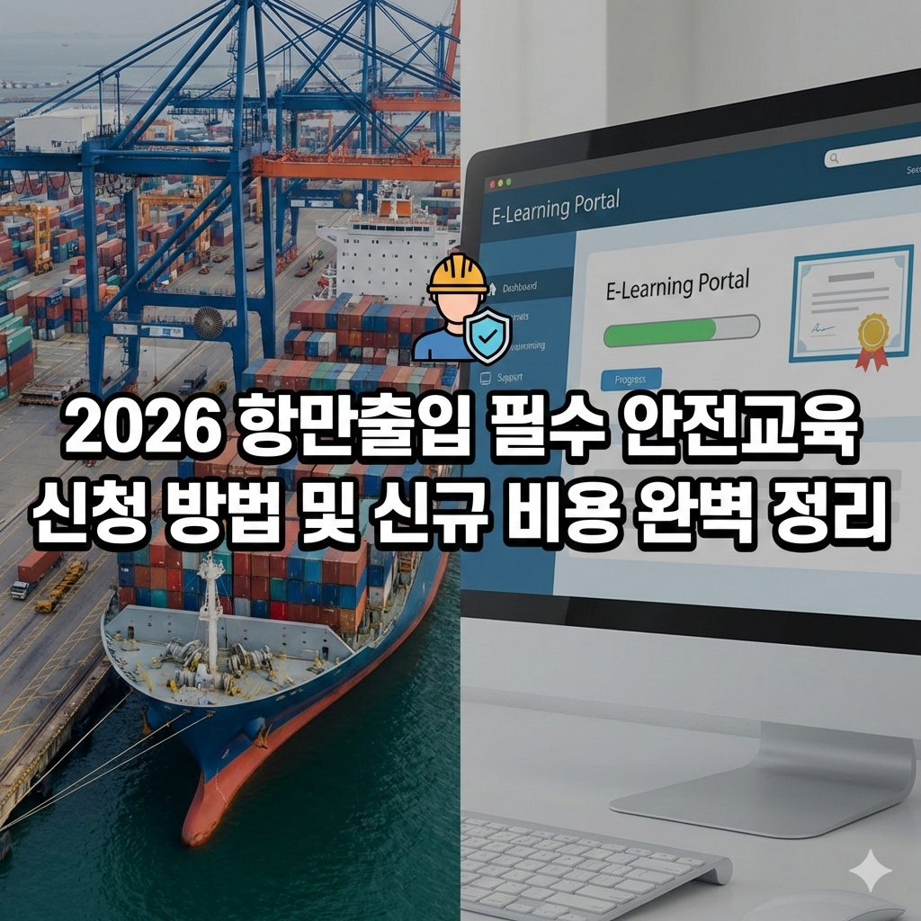 2026 항만출입 필수 안전교육 신청 방법 및 신규 종사자 비용 완벽 정리