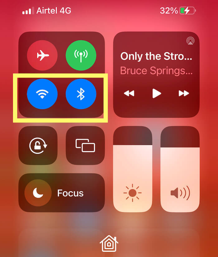 아이폰 설정의 블루투스와 와이파이 설정