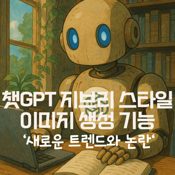 챗GPT의 지브리 스타일 이미지 생성