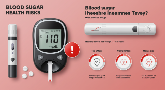 공복혈당 정상, 전단계, 당뇨병 기준을 보여주는 인포그래픽