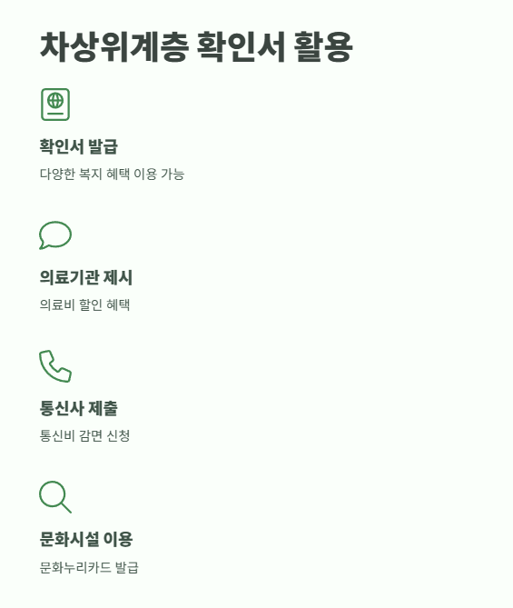 차상위계층 혜택 2025년 9