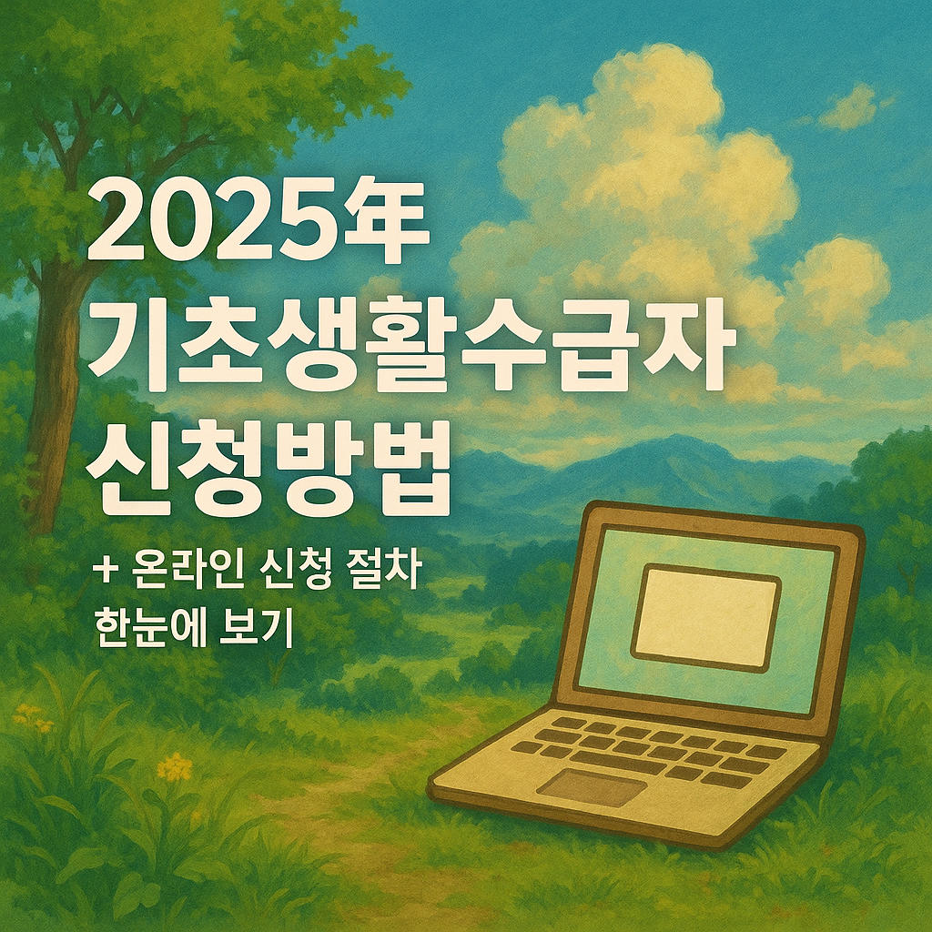 2025년 기초생활수급자 신청방법 + 온라인 신청 절차 한눈에 보기