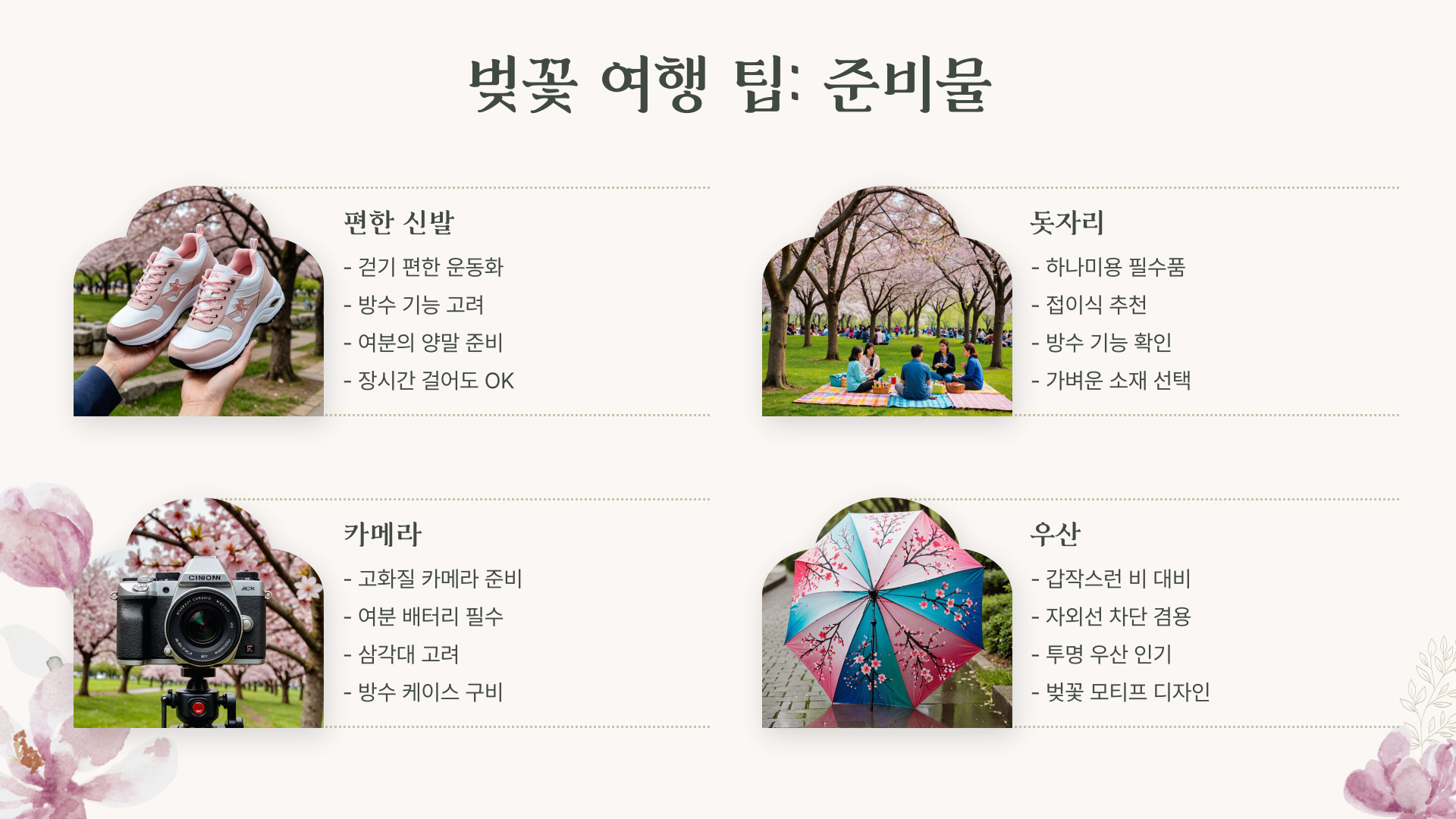 도쿄, 교토, 오사카 벚꽃 여행 일정 완벽 가이드