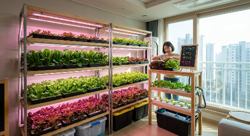 아파트 실내 농업에 적합한 식물 추천