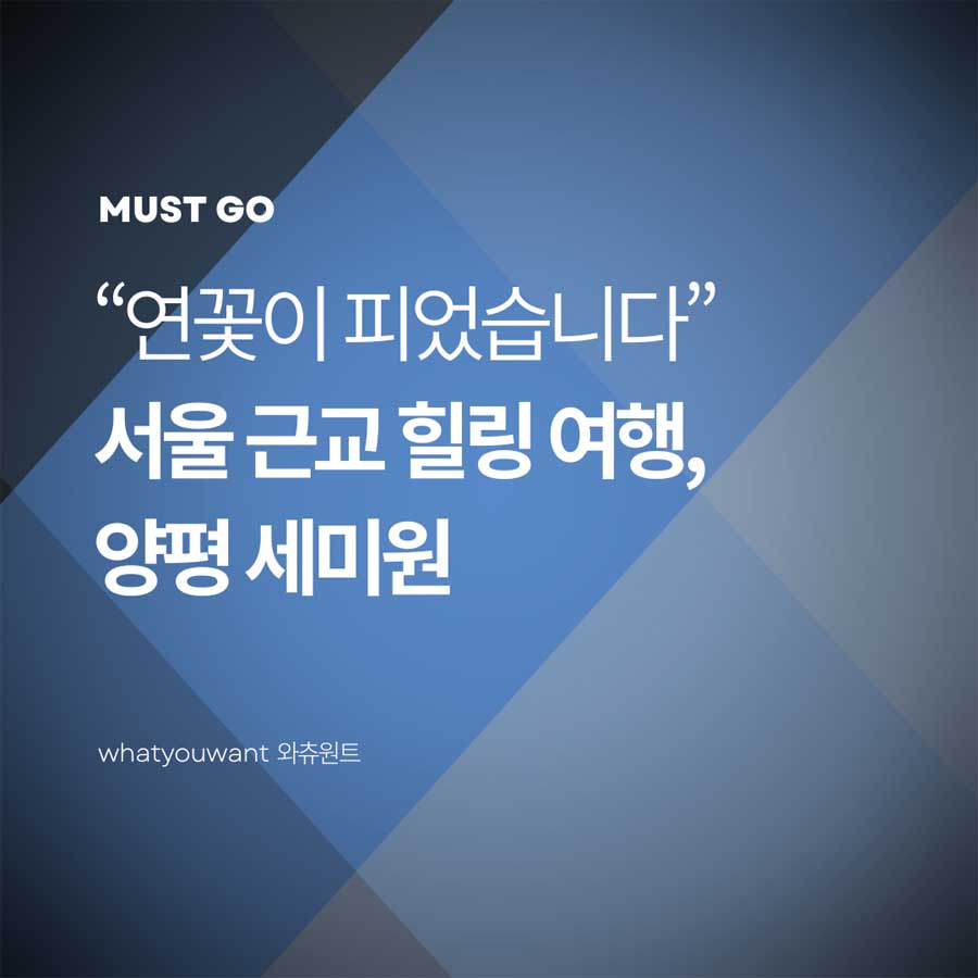 양평 세미원 6월 여행 코스