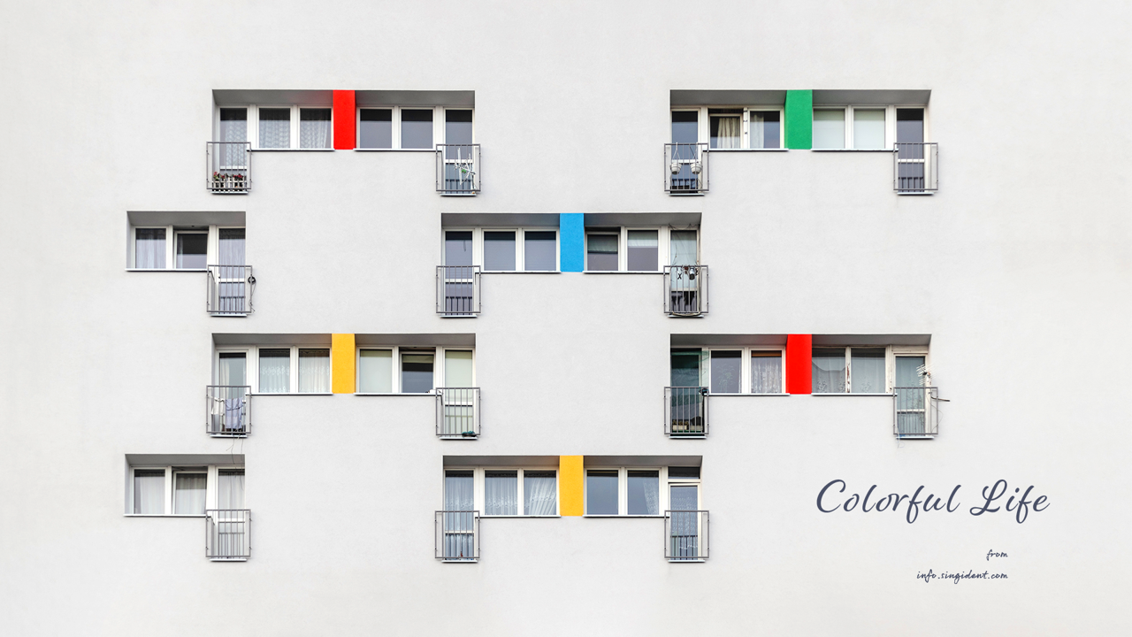 09 회색 건물 C - Colorful Life 회색배경화면