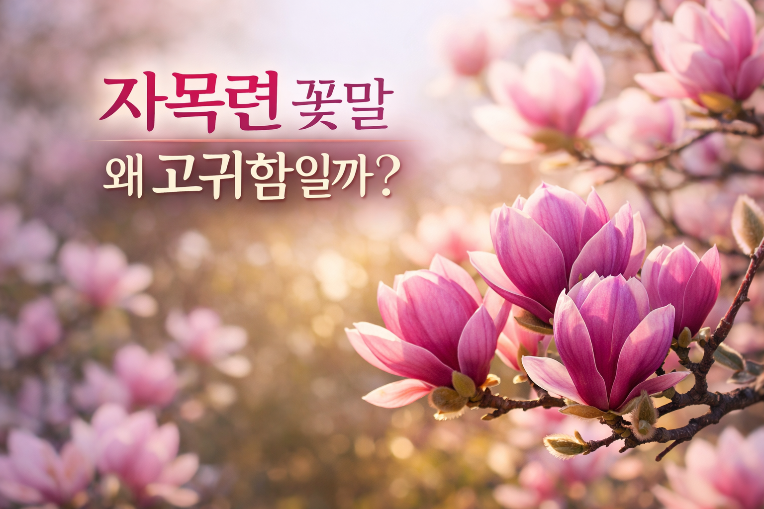자목련 꽃말
