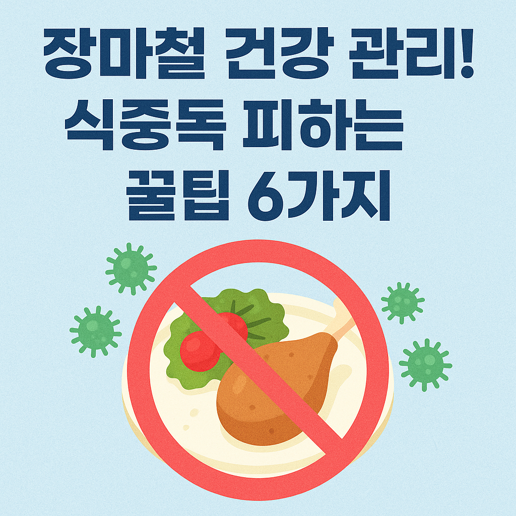 장마철 식중독 예방