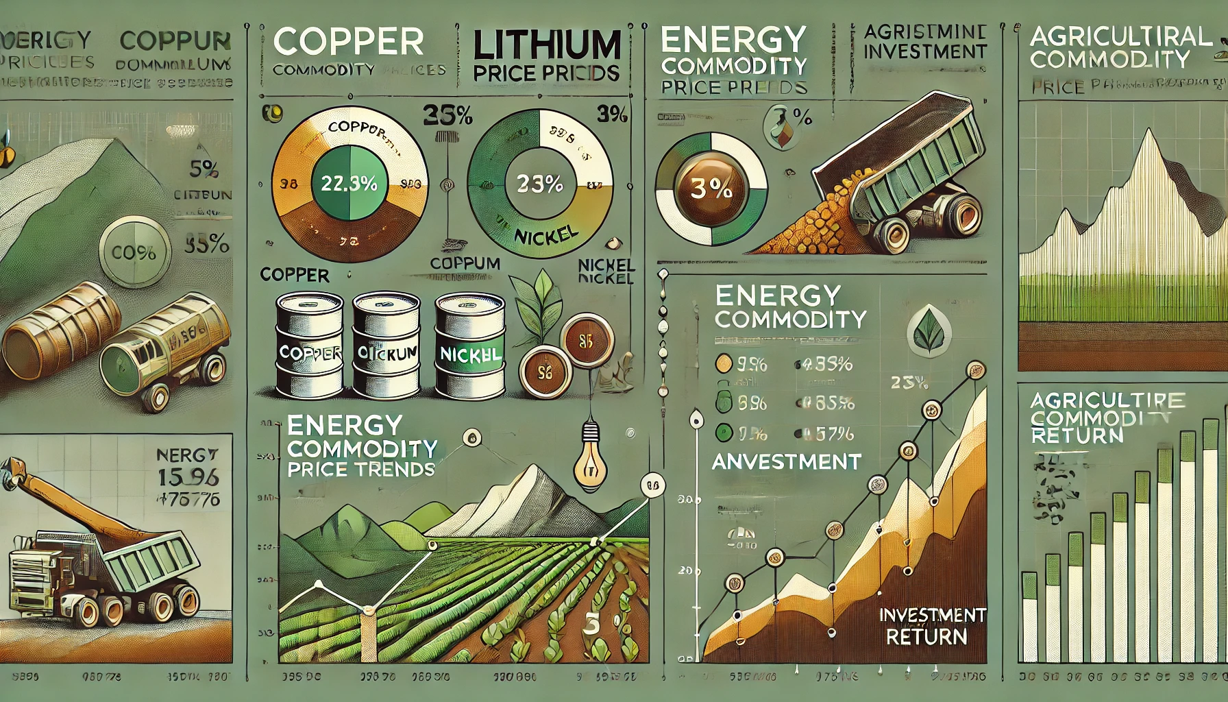 원자재별 가격 변동 추이 차트