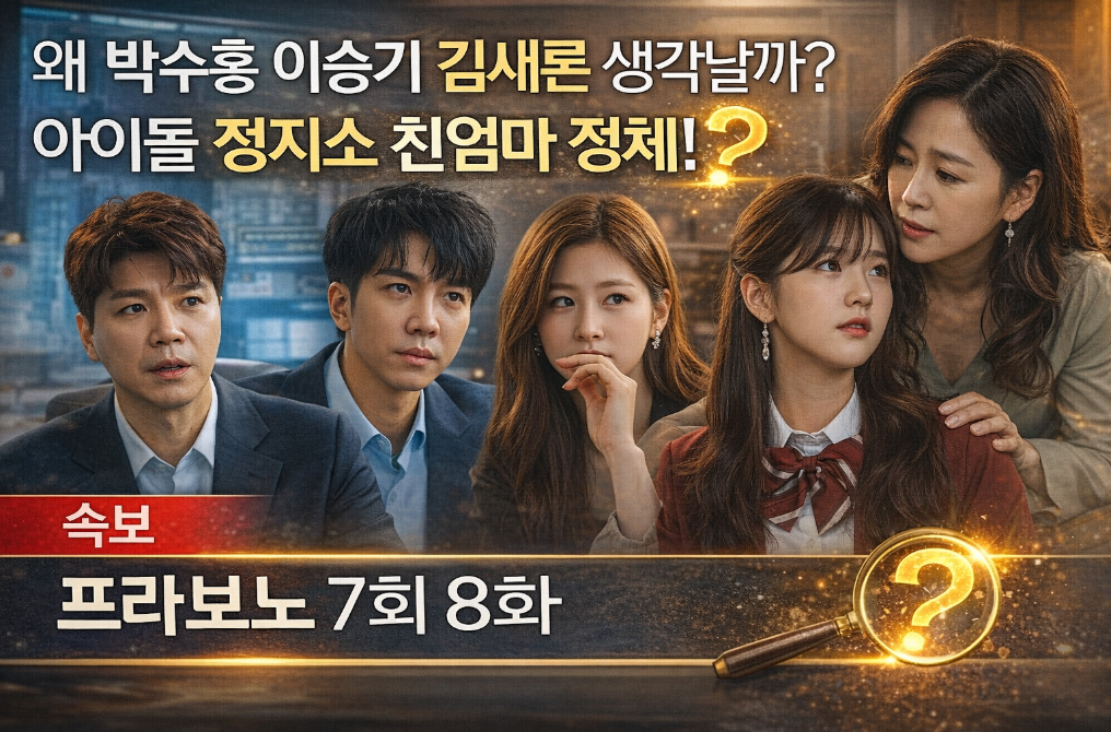 프라보노 정지소 친엄마 정체 충격! 박수홍&middot;이승기&middot;김새론 연결고리는?