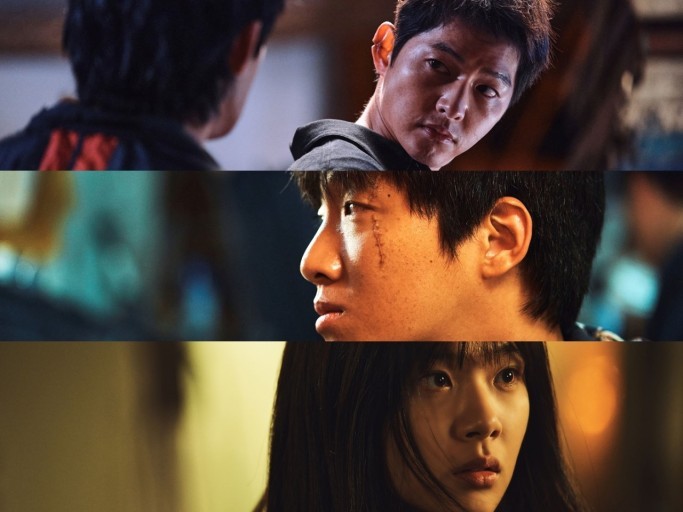 송중기 주연의 한국 느와르 영화 화란(홍사빈, 비비)