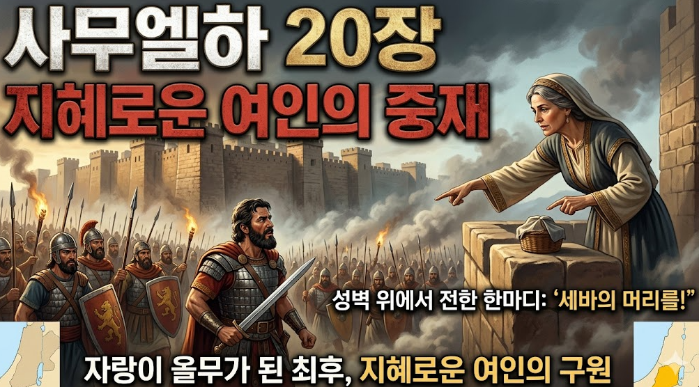 사무엘하 20장 - 세바의 반역, 요압의 아마사 암살, 다윗으 새로운 내각 구성