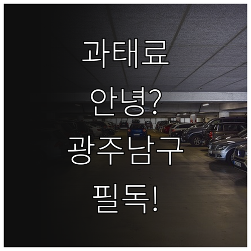 광주 남구 주정차 단속 알림 신청 방..