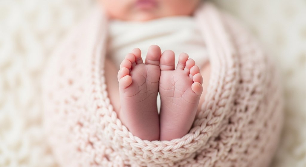 신생아 발 사진