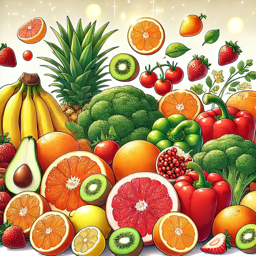 면역력 높이는 비타민 풍부한음식 이미지