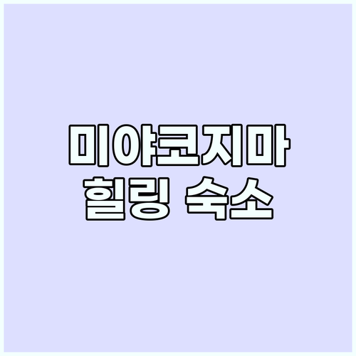 미야코지마 추천 호텔: 조용한 프라이..