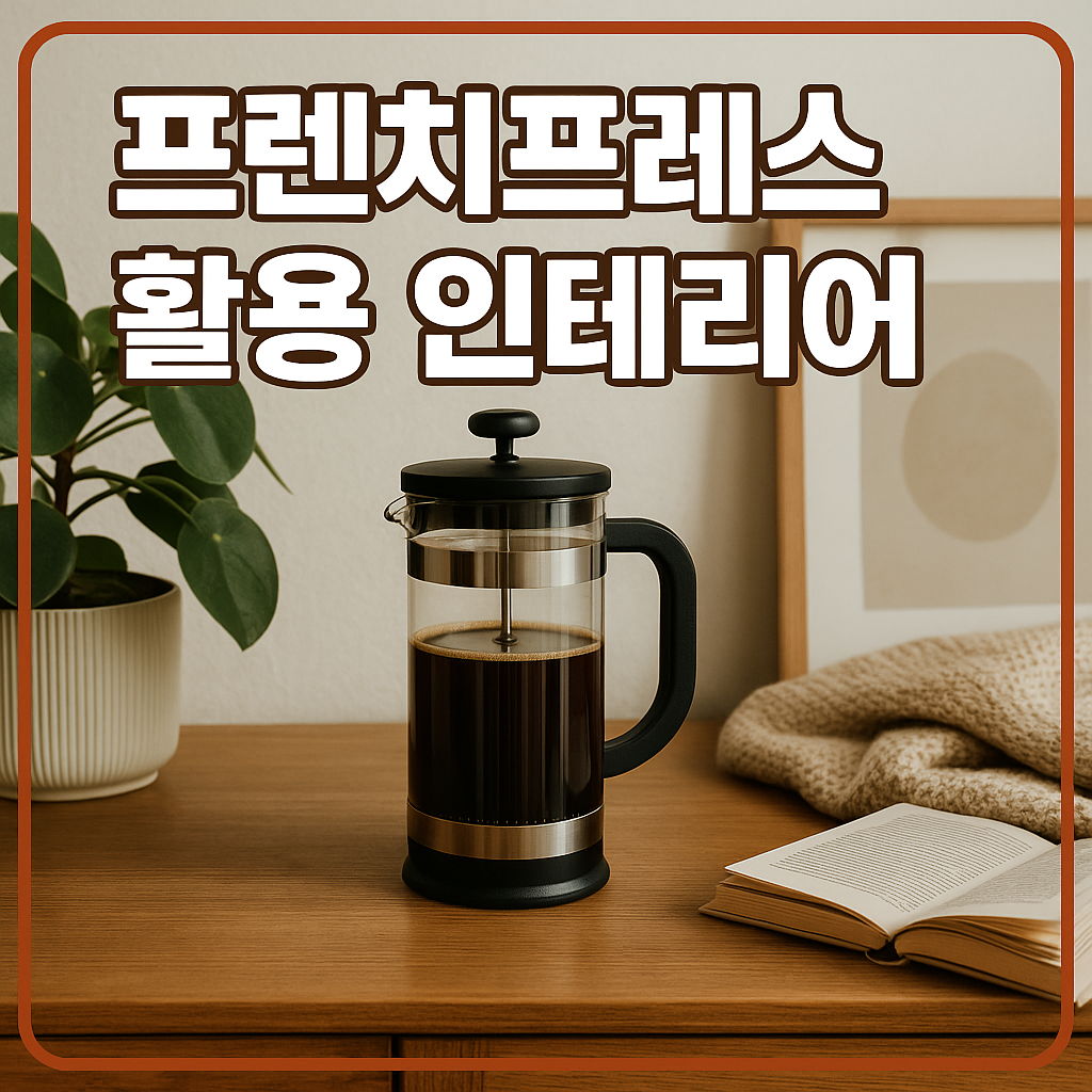 프렌치프레스 활용 인테리어