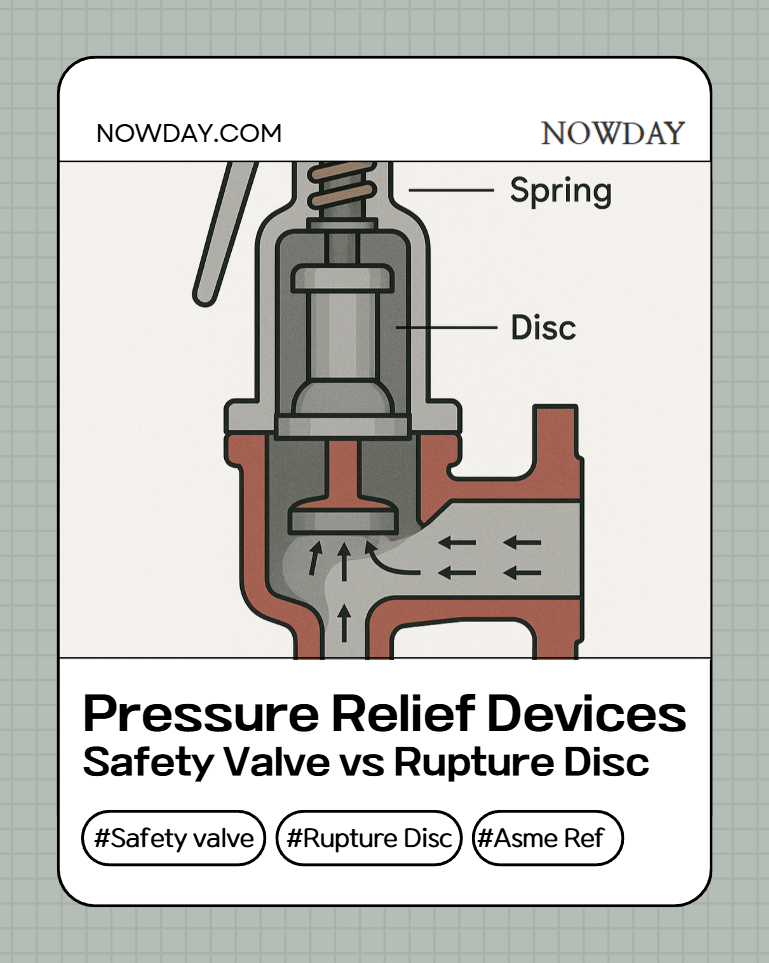 Pressure Relief Devices &ndash; Safety Valve vs Rupture Disc Explained