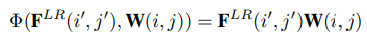 feature mapping function