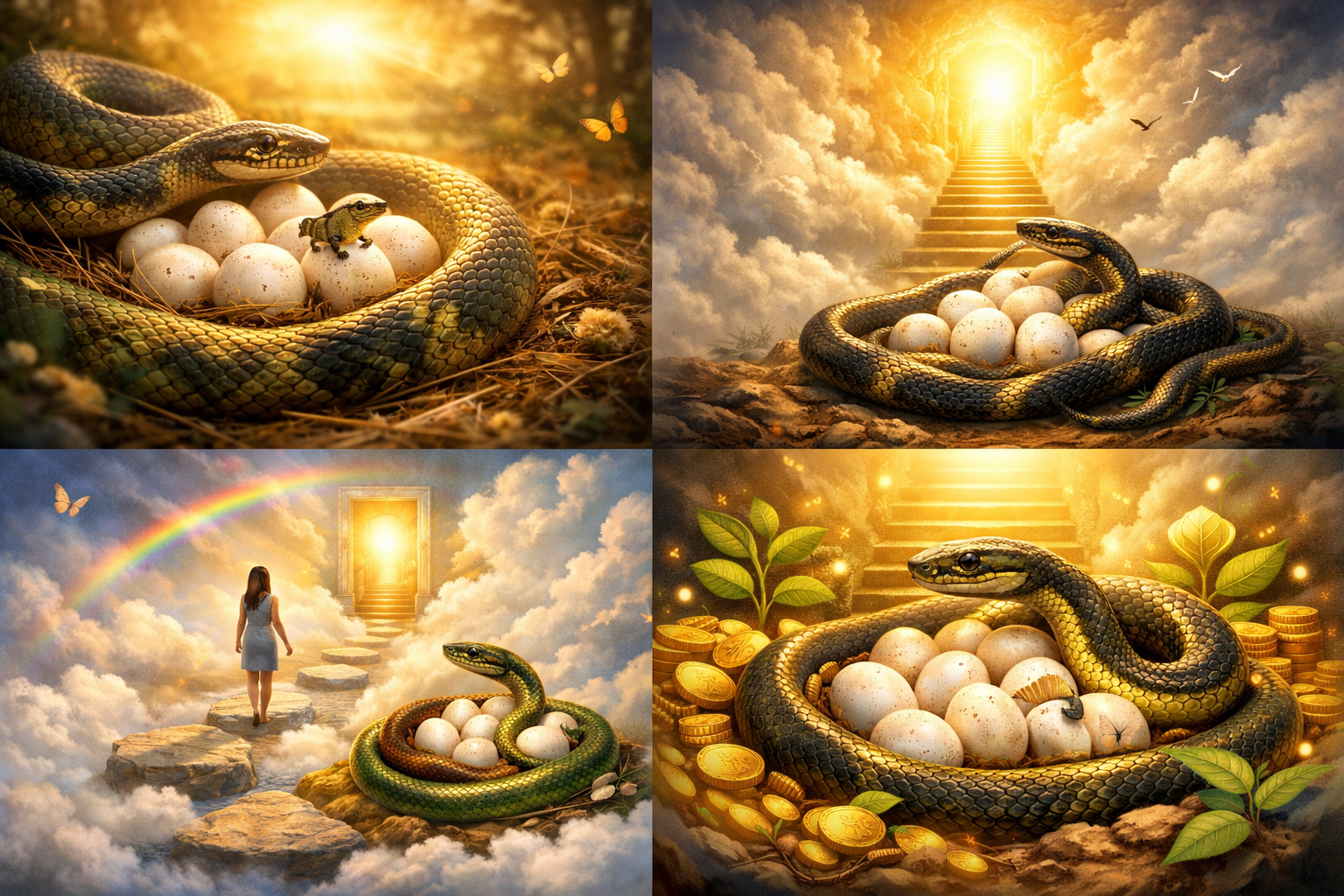뱀이 알 낳는 꿈