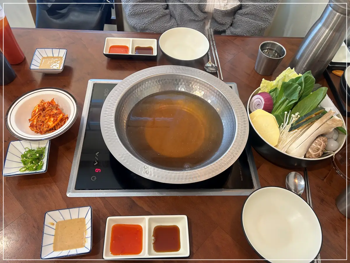 봄샤브-장안점-샤브샤브-포함된-상차림