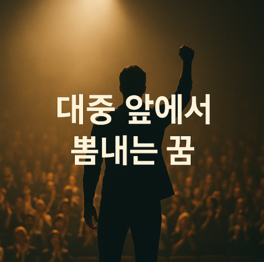 대중앞에서 뽐내는 꿈