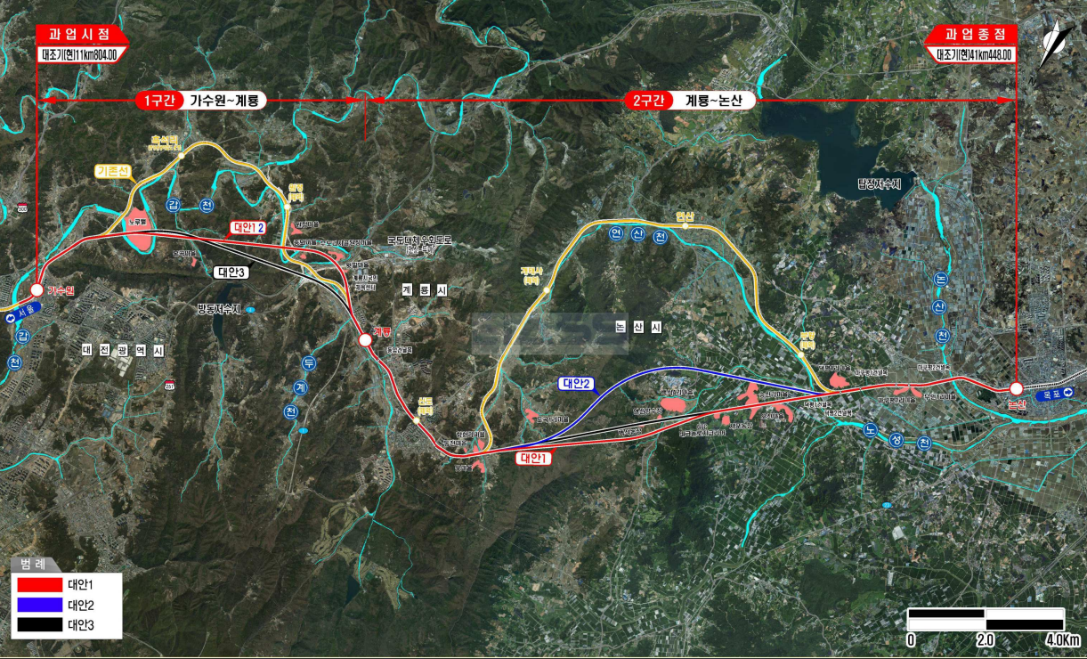 계획노선 위치도