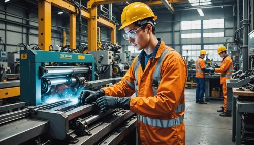 제조업 현장에서 일하는 청년 노동자