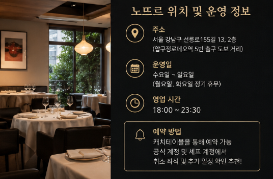 윤남노 노뜨르 위치 가격 예약 방법 전참시 프렌치 레스토랑 총정리5