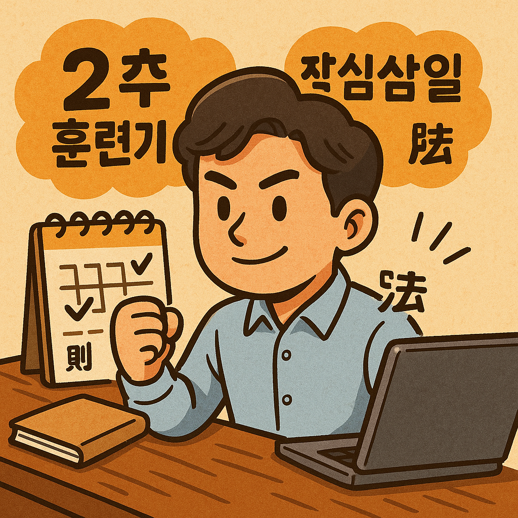 2주간 훈련기 , 작심삼일