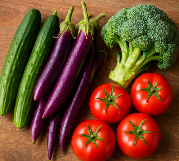 오이 가지 브로콜리 토마토