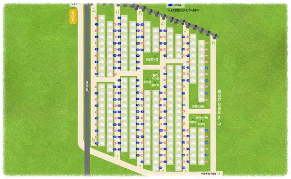 자라섬캠핑장-배치도