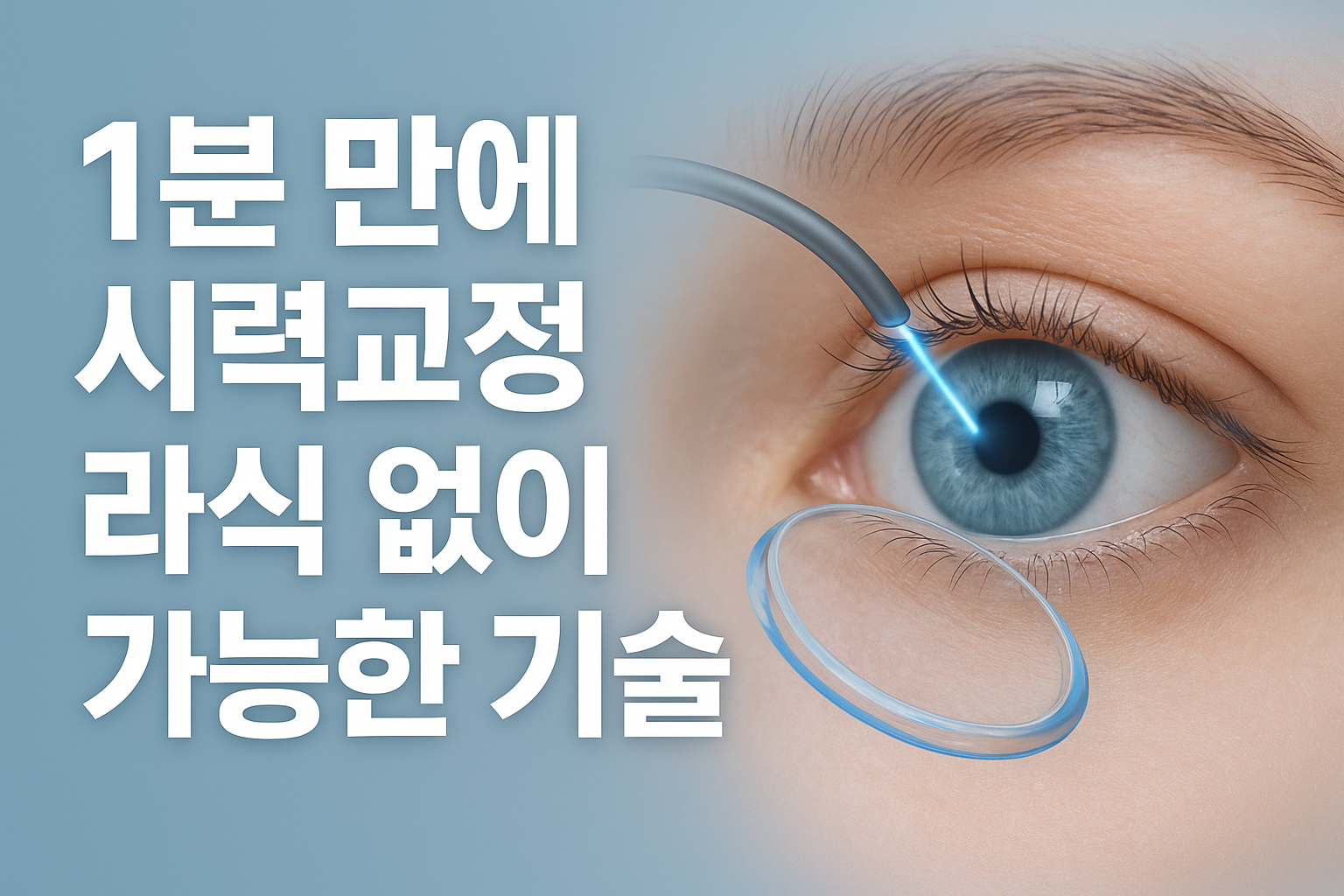 1분 만에 시력교정