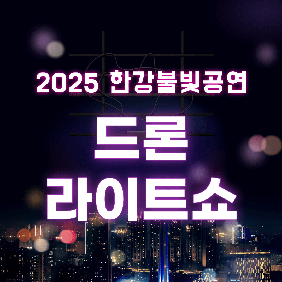 2025한강불빛공연 드론라이트쇼 관람 관련 이미지