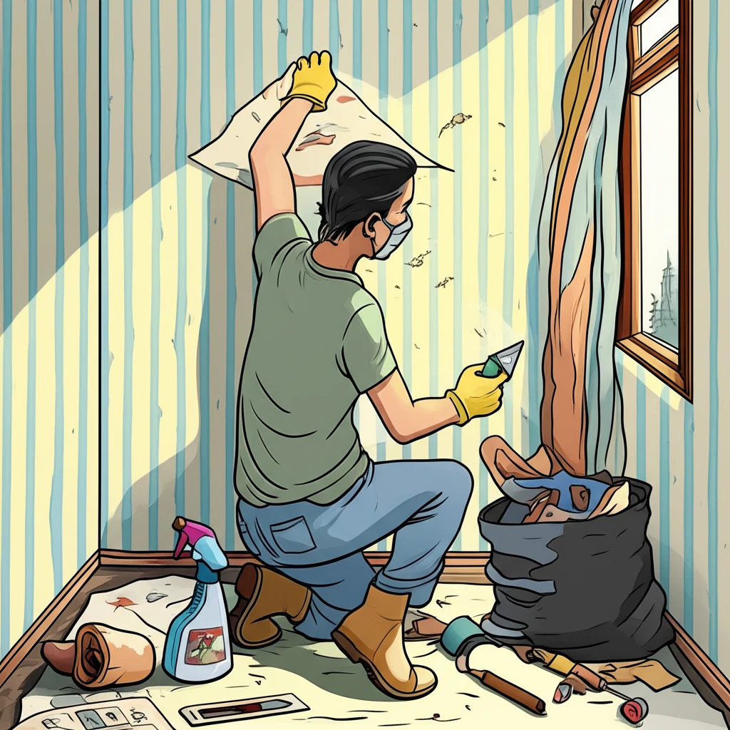 오래된 벽지, 이제 안녕! 제거부터 