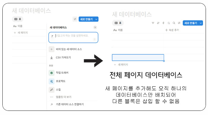 전체페이지 데이터베이스